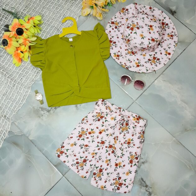 Ensemble été de 3 pièces pour fillette