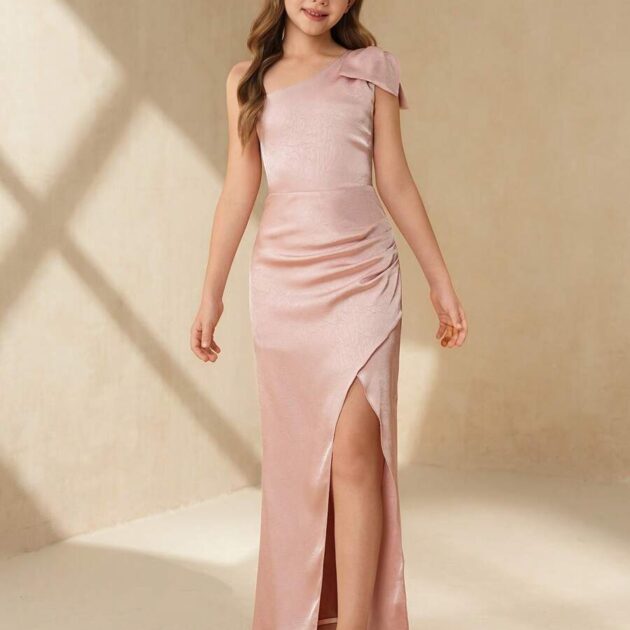 Robe Soirée Satin pour Fillette - روب صواري للبنات