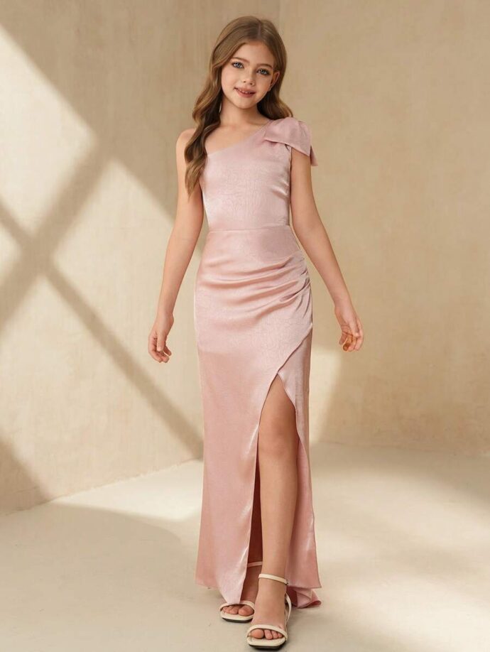 Robe Soirée Satin pour Fillette - روب صواري للبنات