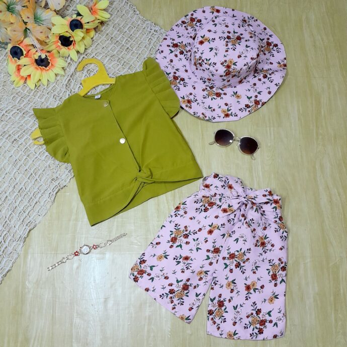 Ensemble été de 3 pièces pour fillette
